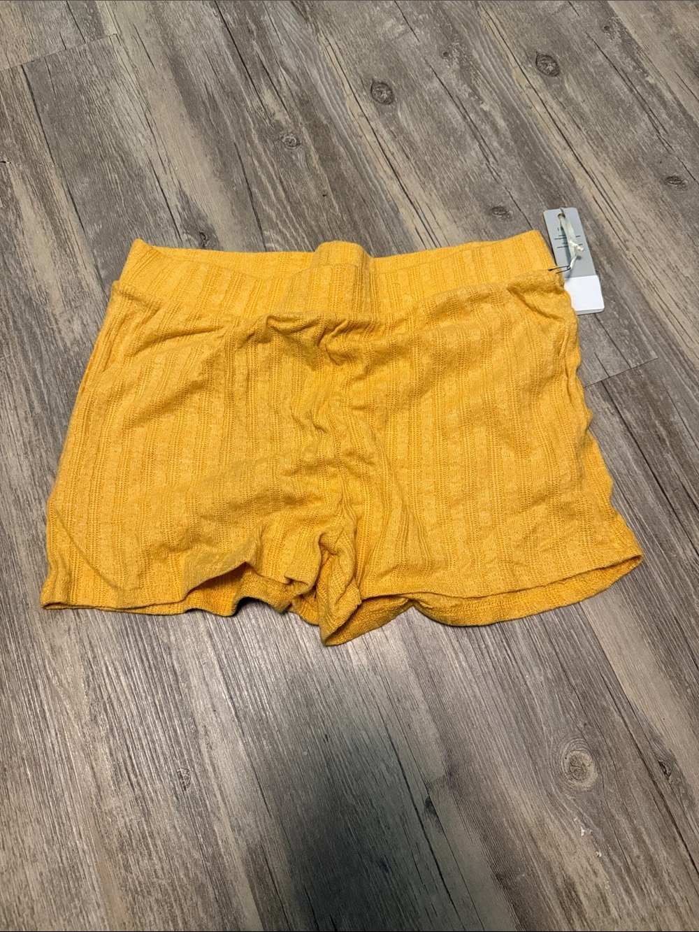 Yellow Women's Knit Shorts - Unbranded